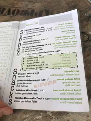 Menu2 at Kennidi in Kaprun