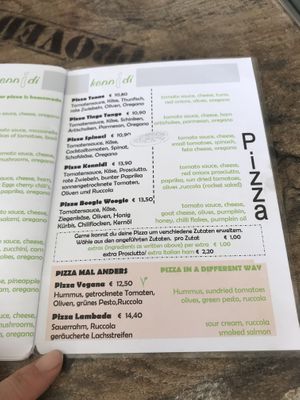 Menu5 at Kennidi in Kaprun