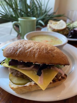 Veggie Cheeze Burger  at Broadfork Cafe - Uptown in Seattle