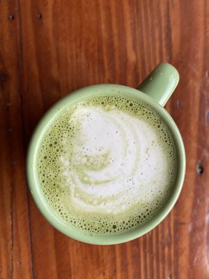 Oat Matcha at Broadfork Cafe - Uptown in Seattle