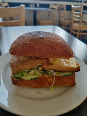 Tofu Breakfast Sandwich at Broadfork Cafe - Uptown in Seattle