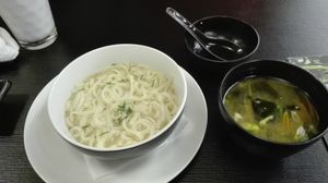 Miso soup and soba at Manami in Klaipeda