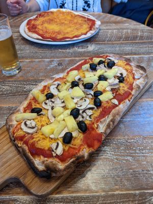 Focaccia veg at Peatzeria in Islay