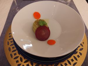 Minestra di pane con verdurine fermentate at Emanuele Di Biase in Perugia