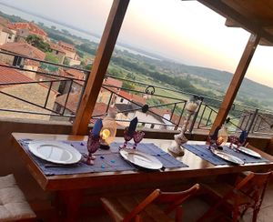 Terrace view at Emanuele Di Biase in Perugia