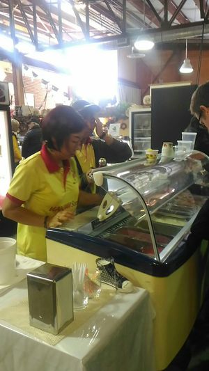 Sorbet at Dieppe Market in Dieppe