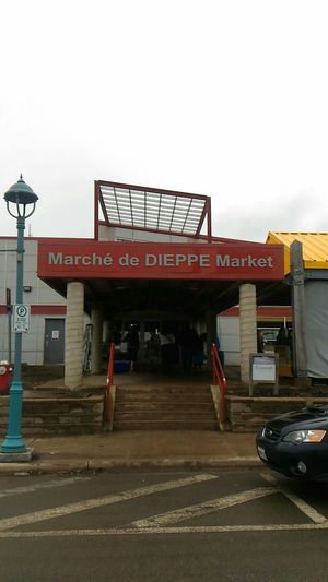 Outside at Dieppe Market in Dieppe