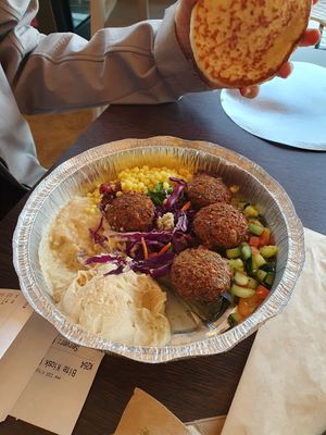 Falafel plate at IDOF - Navy Pier in Chicago