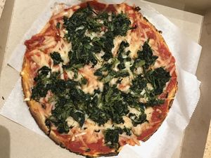 GF Crust and Spinach at Sicilian Delight in Poughkeepsie