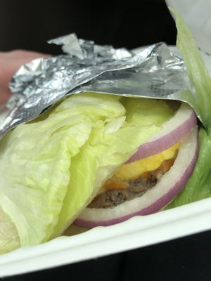 The OG without tomatoes  at Stand-Up Burgers in Berkeley