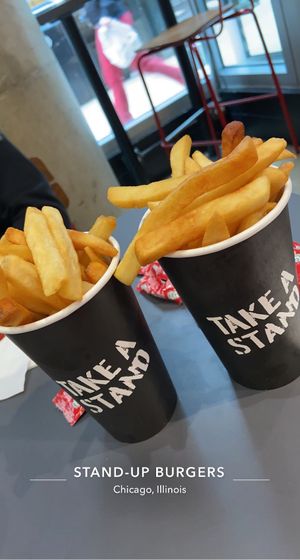   at Stand-Up Burgers in Berkeley