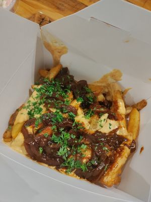 Save the animal fries at Stand-Up Burgers in Berkeley