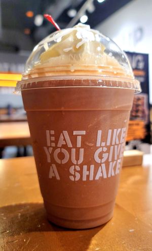 Mocha shake at Stand-Up Burgers in Berkeley