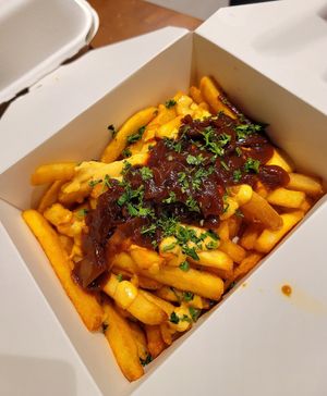 Save The Animals-Style Fries at Stand-Up Burgers in Berkeley