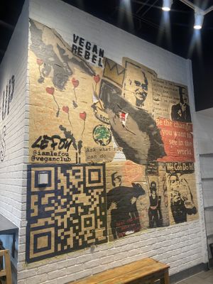 Vegan Rebel Art by @iamlefou and @veganclub  at Stand-Up Burgers in Berkeley