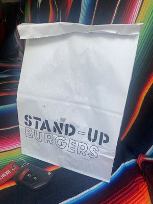 Take Away Order  at Stand-Up Burgers in Berkeley