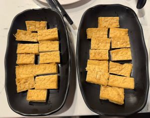 two serving of fried tofu   at Jasmine 26 Hotspot in Minneapolis