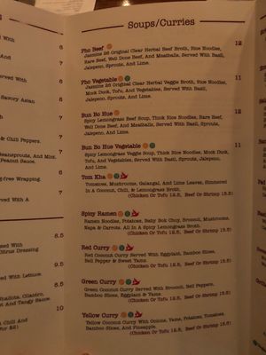 Menu at Jasmine 26 Hotspot in Minneapolis