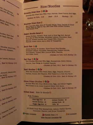 Menu at Jasmine 26 Hotspot in Minneapolis