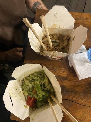 Green curry and satay   at Wok Republic in Belgrade