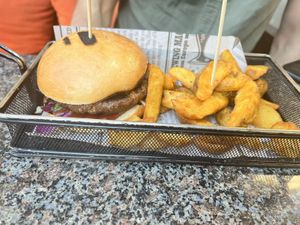 Vegan burger at Pleasure in Nis