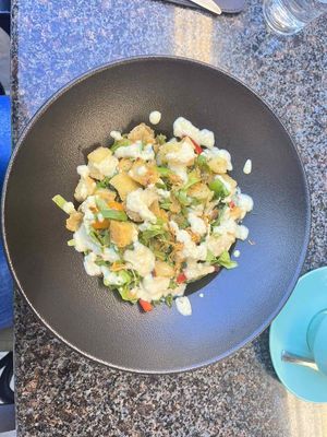 Vegan cezar salad at Pleasure in Nis