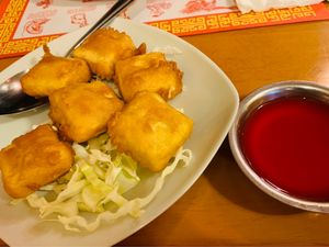Fried tofu appetizer at Golden House in Tucson