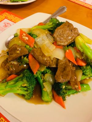 Veg beef and broccoli  at Golden House in Tucson