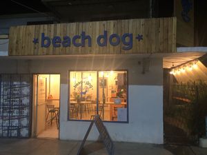 Front of the restaurant  at Beach Dog in San Jose Del Cabo