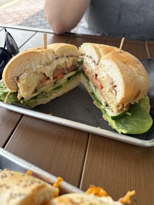 California sandwich vegan   at Empire Bagels in Brewster