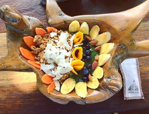 Yoda smoothie bowl  at Green Guru in Canggu