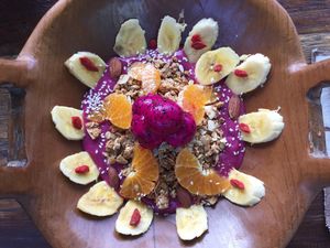 Bruce Lee smoothie bowl  at Green Guru in Canggu