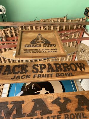 Sign  at Green Guru in Canggu