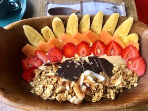 Ghandi bowl - super tasty though not much peanut butter at Green Guru in Canggu