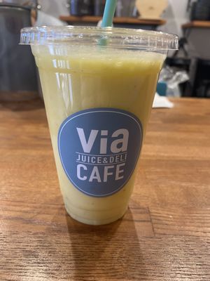 Pineapple, mango, coconut  at Via Juice & Deli Cafe in Kyoto