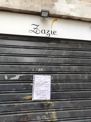 Chiuso definitivamente ☹️ at Zazie in Verona