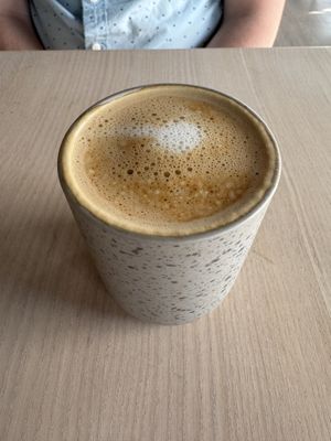 Oat flat white  at Cafe OHA in Valby