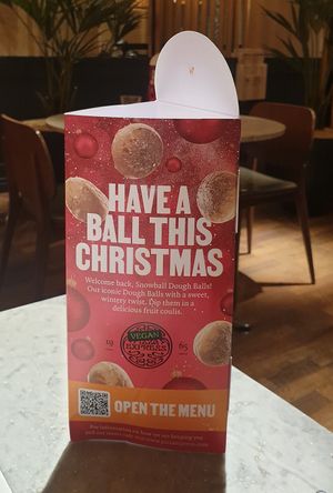 On the table at Pizza Express - Aldwych in London