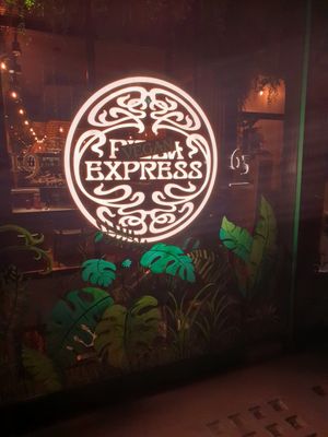 Front window at Pizza Express - Aldwych in London