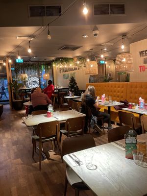 interior seating at Pizza Express - Aldwych in London
