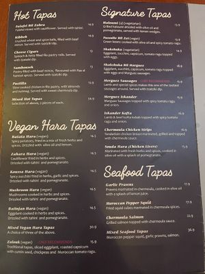 More options at Tagine Tapas and Grill in North Perth