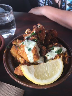 Zahara hara (spiced fried cauliflower) at Tagine Tapas and Grill in North Perth