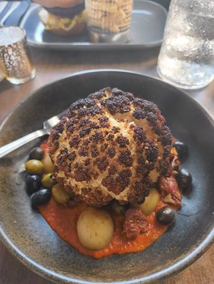 Too well done cauliflower at The Isles Inn in Isle Of Skye