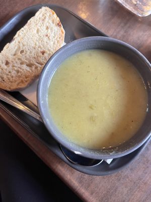 Potato leek soup special (very good)  at The Isles Inn in Isle Of Skye