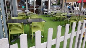 Outside seating at Pizza Express - Balham in South West London
