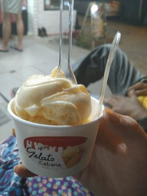 Passionfruit and mango at Gelato Cabana in Langkawi