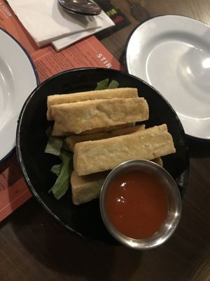 Fried tofu starter  at Thaikhun in Oxford