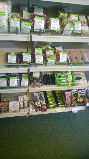 Vegan chocolate at Food For Thought in Whitley Bay