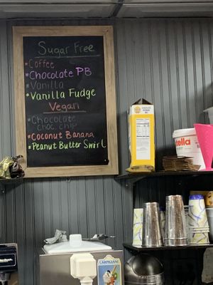 Part of the vegan menu on 7/12 (flavors change daily) at The International Delight Cafe in Bellmore