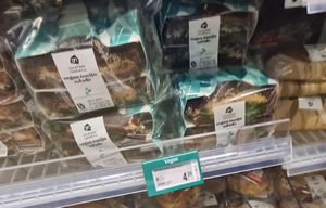 Vegan tuna salad sandwiches at AMS - Albert Heijn in Schiphol